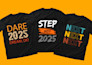 create trendy typography and graphic t shirt design for your brand